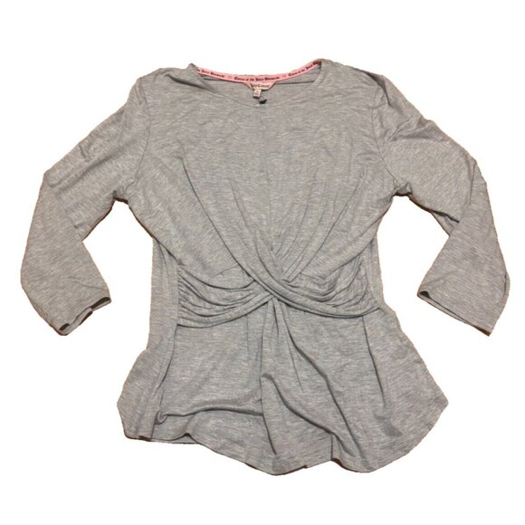 Juicy Couture Womens Juicy Couture 3/4 Sleeve Cross Front Top New with Tags Sz M - Picture 2 of 5